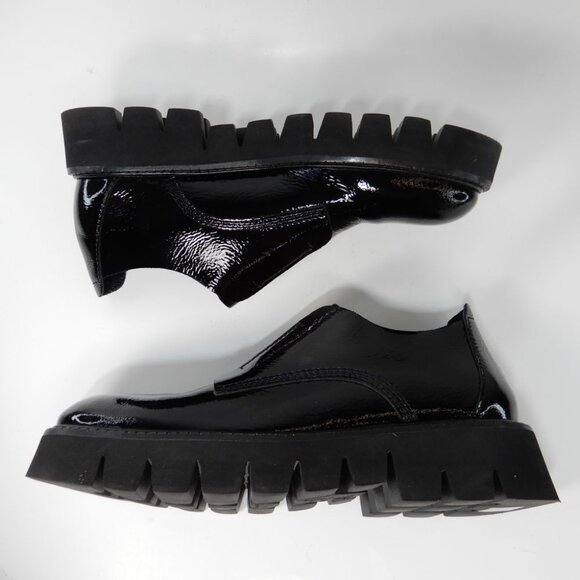 PEDRO GARCIA Silvia Platform Loafers Size 41 11 Black Patent Leather NEW - Picture 14 of 15